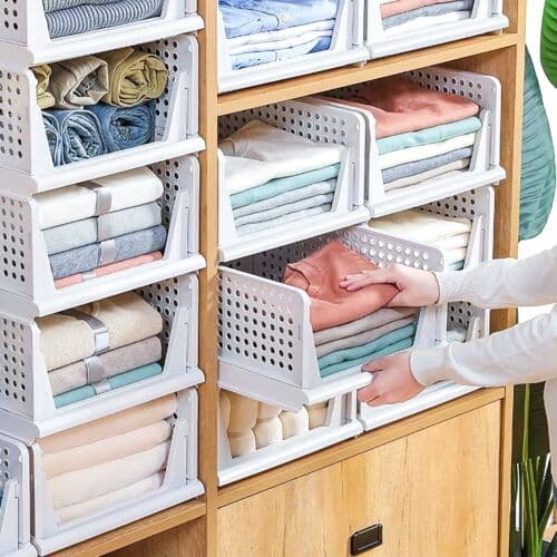 تصویر 2 از باکس نظم‌ دهنده پلاستیکی لباس در ابعاد مختلف با کیفیت عالی